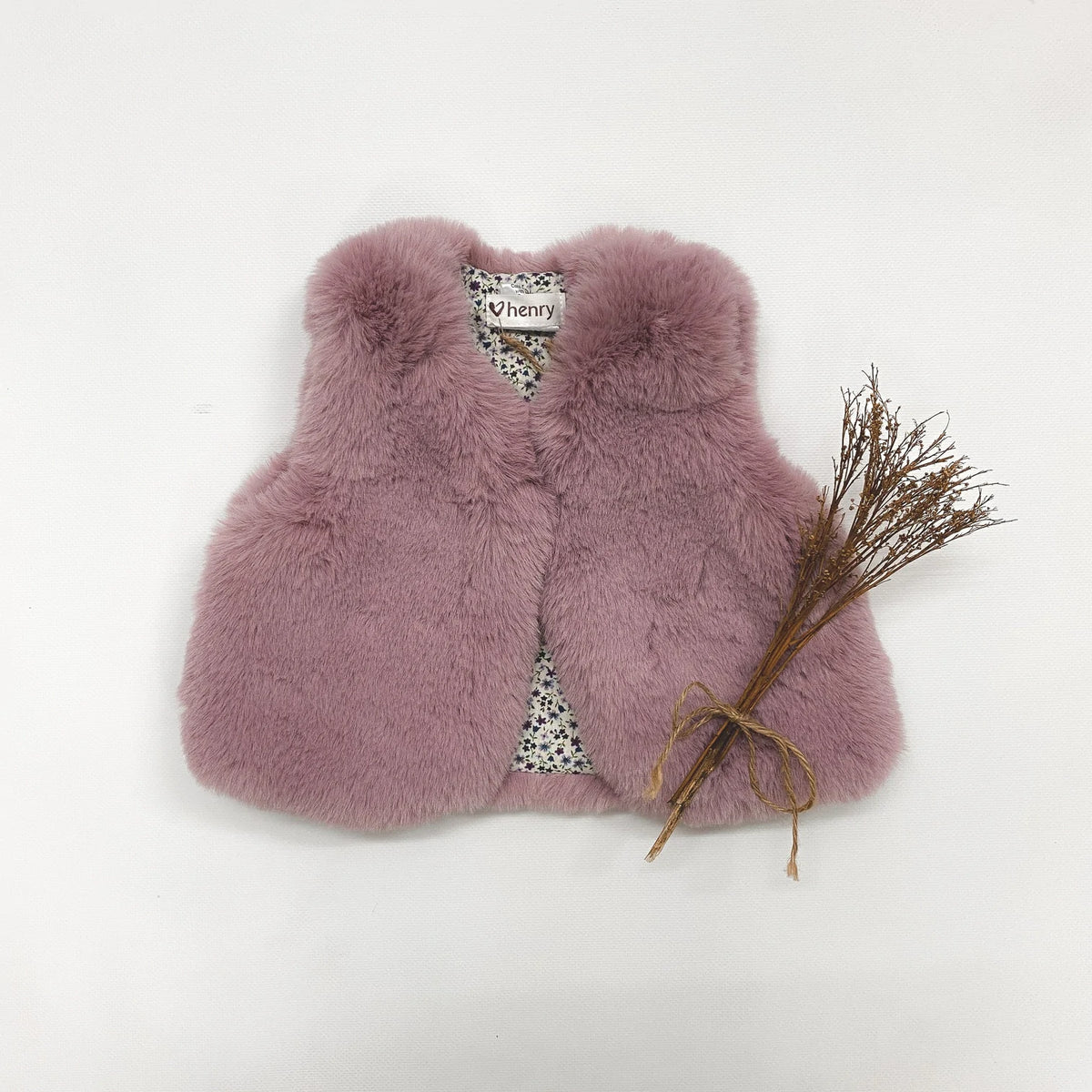 H and m hot sale fur vest