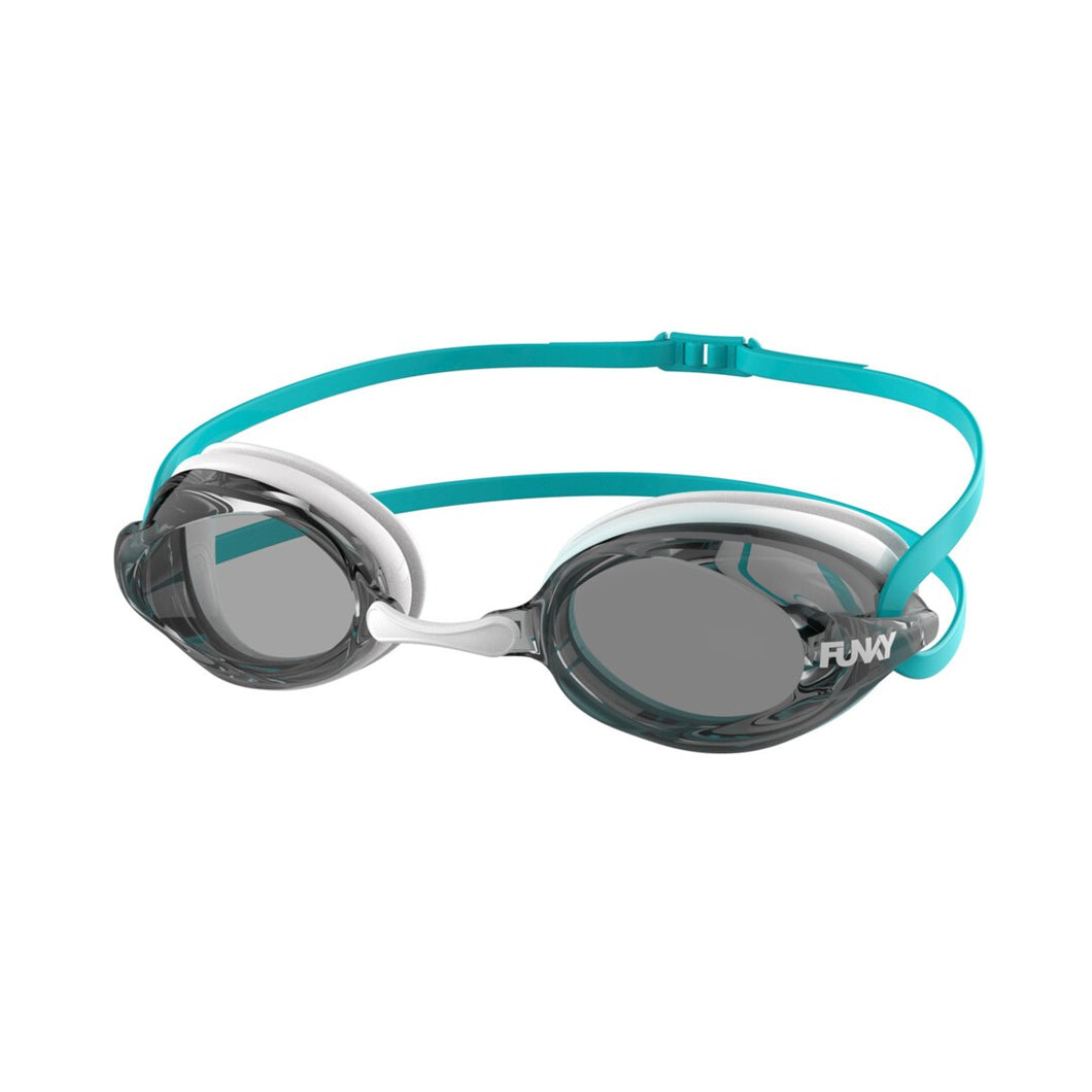 Funky Training Machine Goggles White Wash Mirrored