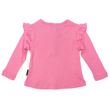 Load image into Gallery viewer, Cotton/Modal Frill Top Hot Pink
