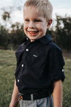 Load image into Gallery viewer, Boys Dress Shirt - Navy
