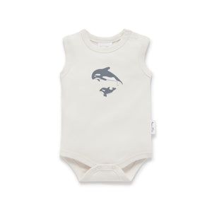 Orca Print Singlet Onesie