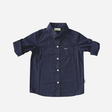 Load image into Gallery viewer, Boys Dress Shirt - Navy
