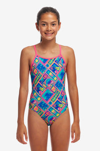 Girl's Diamond Back One Piece Coco Canel