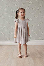 Load image into Gallery viewer, Organic Cotton Ada Dress - Rosalie  Field Raindrop
