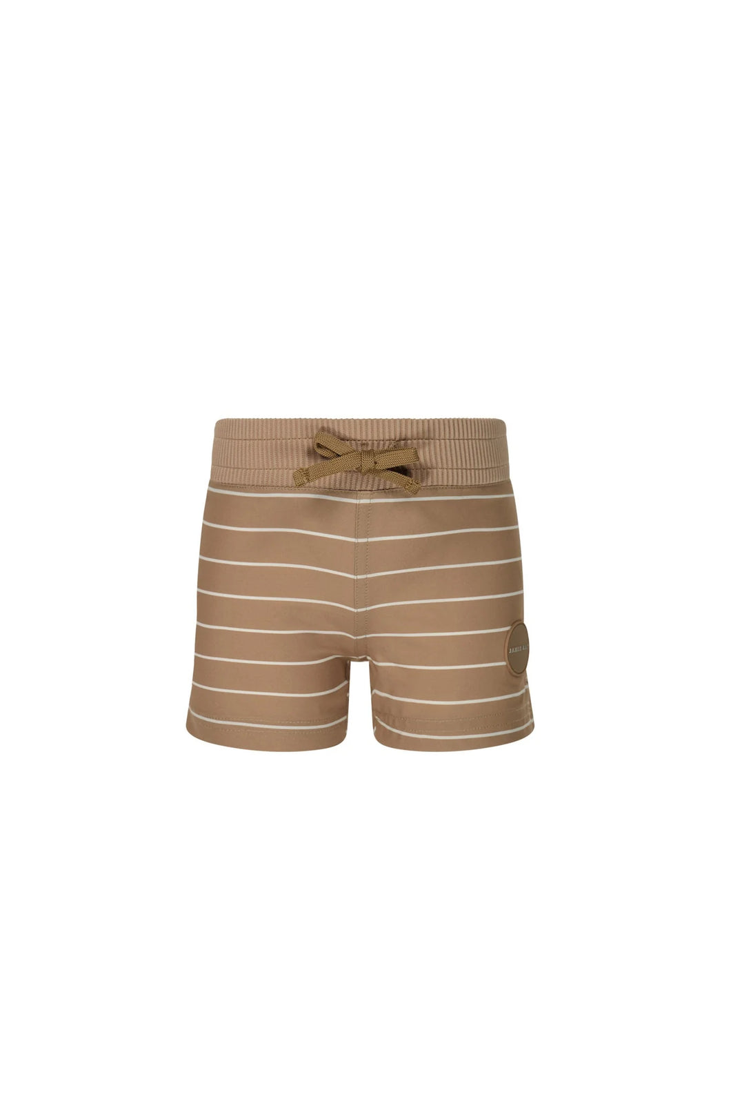 Noah Swim Short - Tawny Brown/Milk