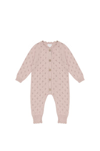 Emily Knitted Onepiece - Ballet Pink Marle