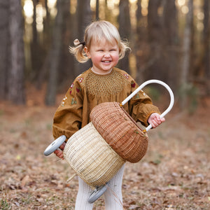 Rattan Mushroom Luggy - Natural