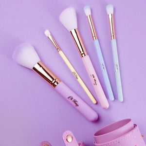 Oh Flossy 5-Piece Rainbow Makeup Brush Set