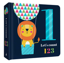 Load image into Gallery viewer, Chunky Foil Board Book - Let&#39;s Count 123
