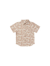 Load image into Gallery viewer, collared shirt sleeve shirt || plumeria
