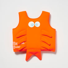 Load image into Gallery viewer, Swim Vest 1-2 Sonny the Sea Creature Neon Orange
