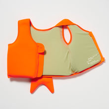 Load image into Gallery viewer, Swim Vest 1-2 Sonny the Sea Creature Neon Orange
