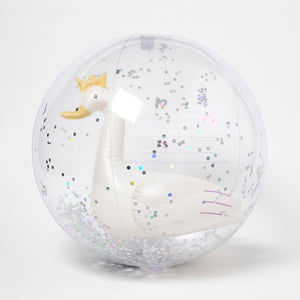 3D Inflatable Beach Ball Princess Swan Multi