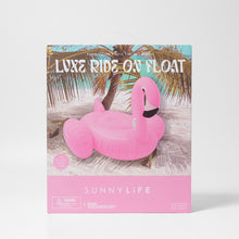 Load image into Gallery viewer, Luxe Ride-On Float Rosie the Flamingo Bubblegum Pink
