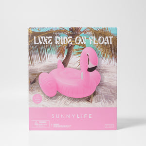 Luxe Ride-On Float Rosie the Flamingo Bubblegum Pink