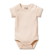 Load image into Gallery viewer, Organic Stripe Rib Bodysuit - Dusk
