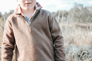 Boys Harry Jumper - Khaki Brown