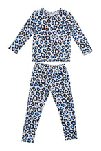 Load image into Gallery viewer, Long Sleeve Lounge Set - Blue Leopard
