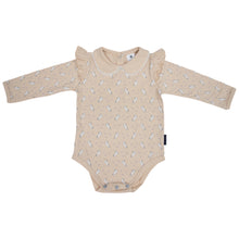 Load image into Gallery viewer, Unicorn Print Collared Bodysuit Ivory
