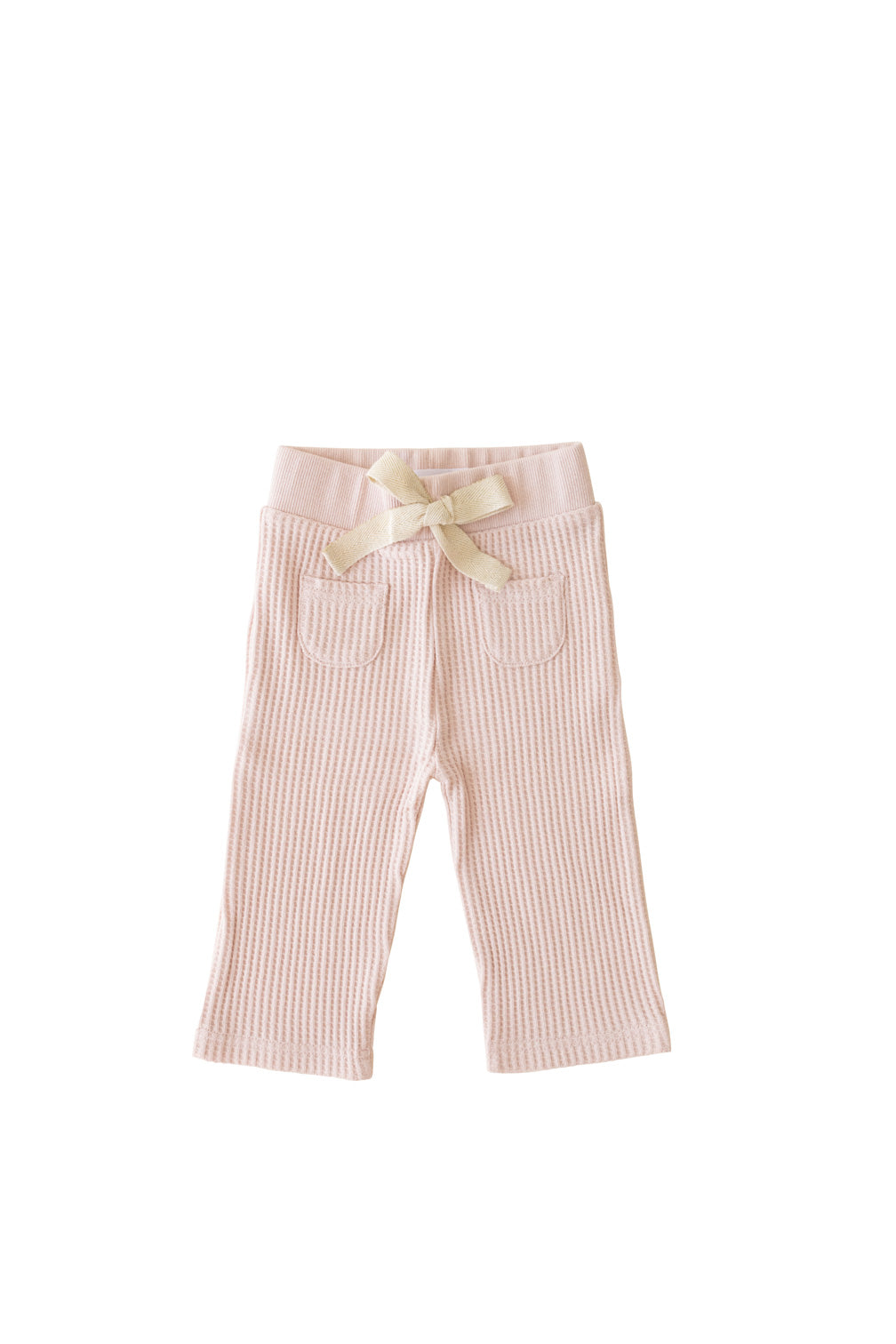 Organic Cotton Carter Waffle Pant - Provence Dusty Pink