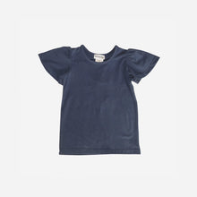 Load image into Gallery viewer, Frill Sleeve Top - Navy
