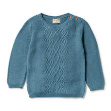 Load image into Gallery viewer, Knitted Cable Jumper Arctic Blast
