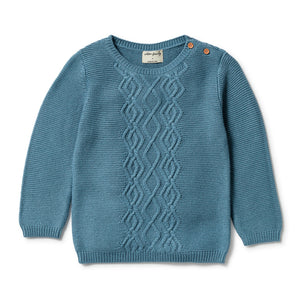 Knitted Cable Jumper Arctic Blast