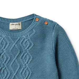 Knitted Cable Jumper Arctic Blast